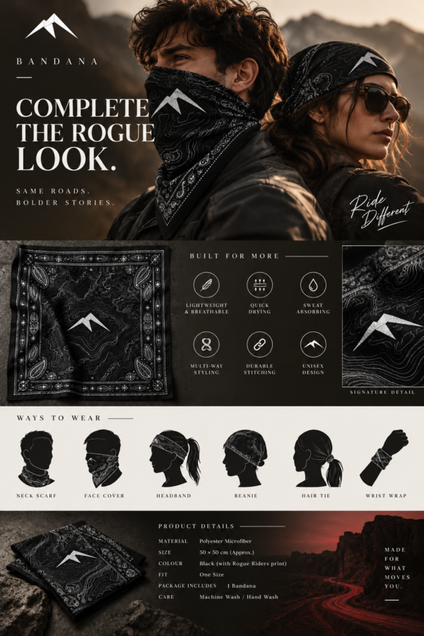 Rogue Riders Trailmark Bandana